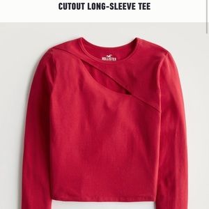 Hollister cutout long-sleeve tee ~MEDIUM